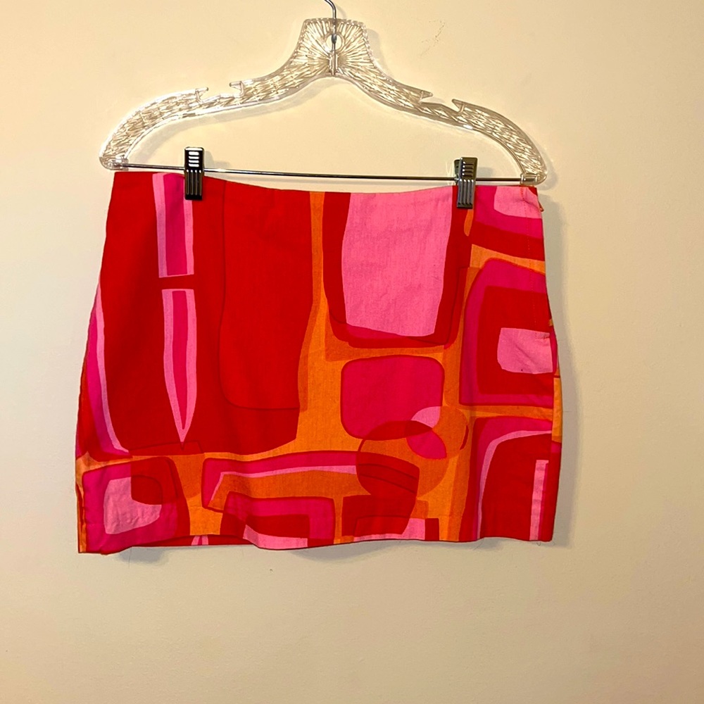 Pink Multi Color Skirt